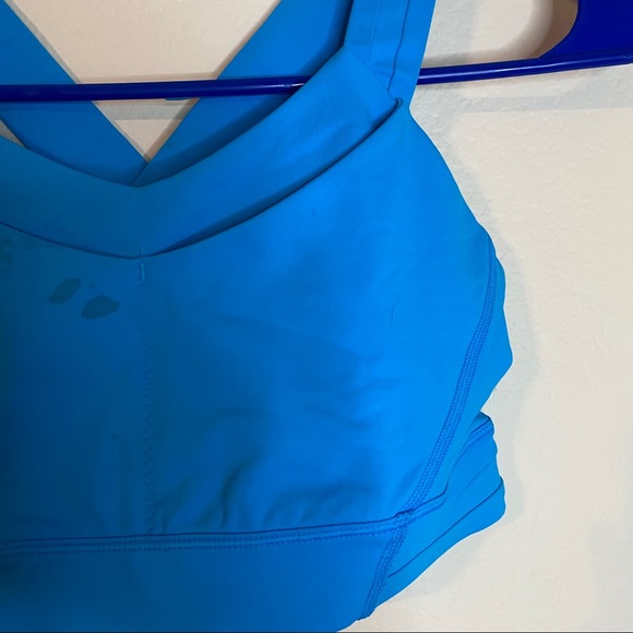 LULULEMON kayak blue Rack Pack sports bra 4 - Picture 4 of 7